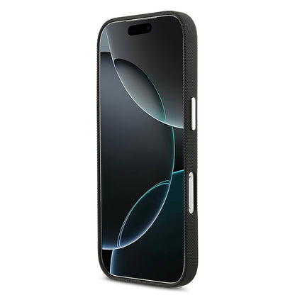 iPhone 17 Pro Kılıf Lacoste Orijinal Lisanslı M-Safe Şarj Özellikli PVC Pike Desenli Arka Yüzey İkonik Timsah Dokuma Logolu Kılıf