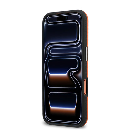 iPhone 17 Pro Kılıf Lacoste Orijinal Lisanslı M-Safe Şarj Özellikli PVC Yarı Pike Desenli Arka Yüzey İkonik Timsah Dokuma Logolu Kılıf