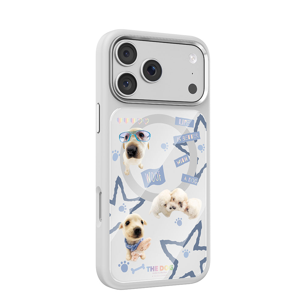 iPhone 17 Pro Kılıf M-safe Şarj Özellikli 3D Baskılı Tasarım Mutural The Dog Serisi Kılıf