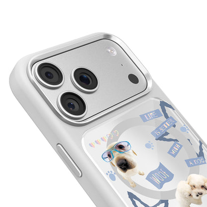 iPhone 17 Pro Kılıf M-safe Şarj Özellikli 3D Baskılı Tasarım Mutural The Dog Serisi Kılıf