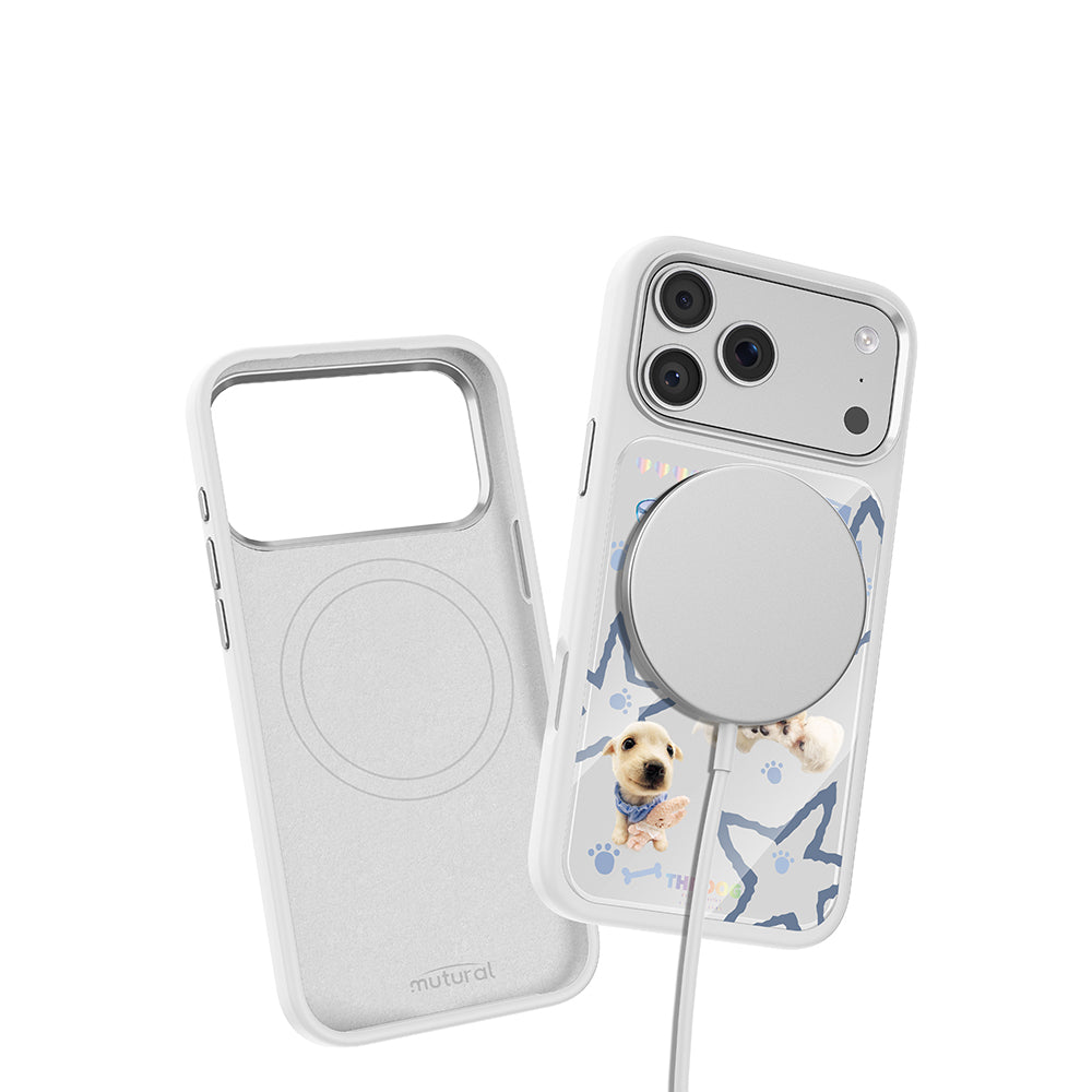 iPhone 17 Pro Kılıf M-safe Şarj Özellikli 3D Baskılı Tasarım Mutural The Dog Serisi Kılıf