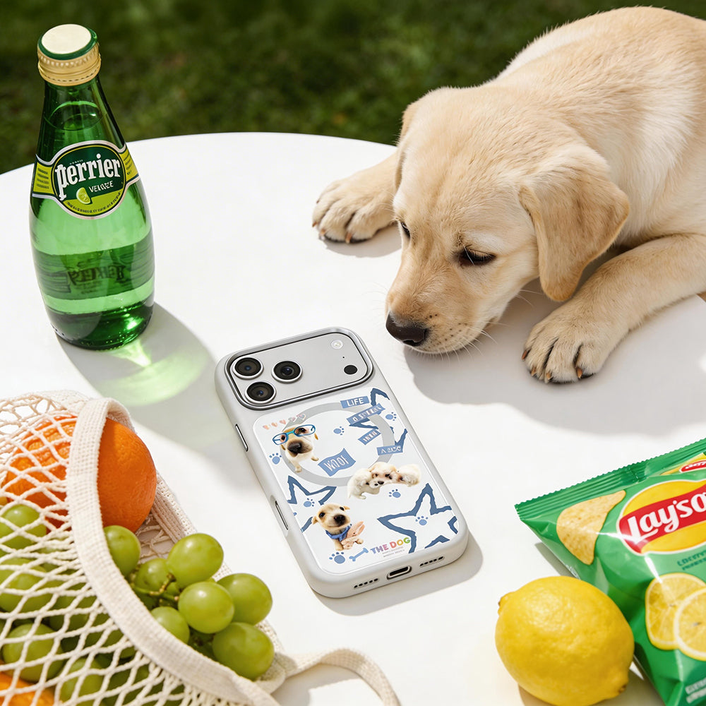 iPhone 17 Pro Kılıf M-safe Şarj Özellikli 3D Baskılı Tasarım Mutural The Dog Serisi Kılıf