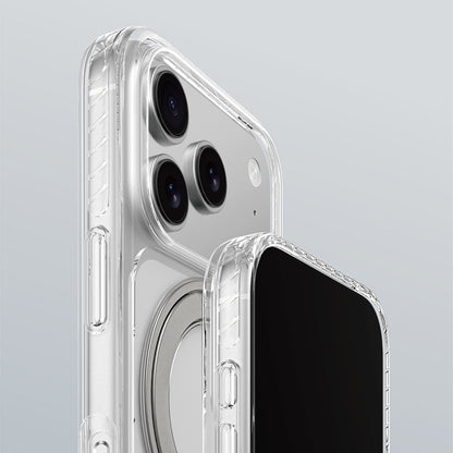 iPhone 17 Pro Kılıf M-Safe Şarj Özellikli Airbag Tasarımlı Standlı AmazingThing Titan Pro MagSpin Kılıf