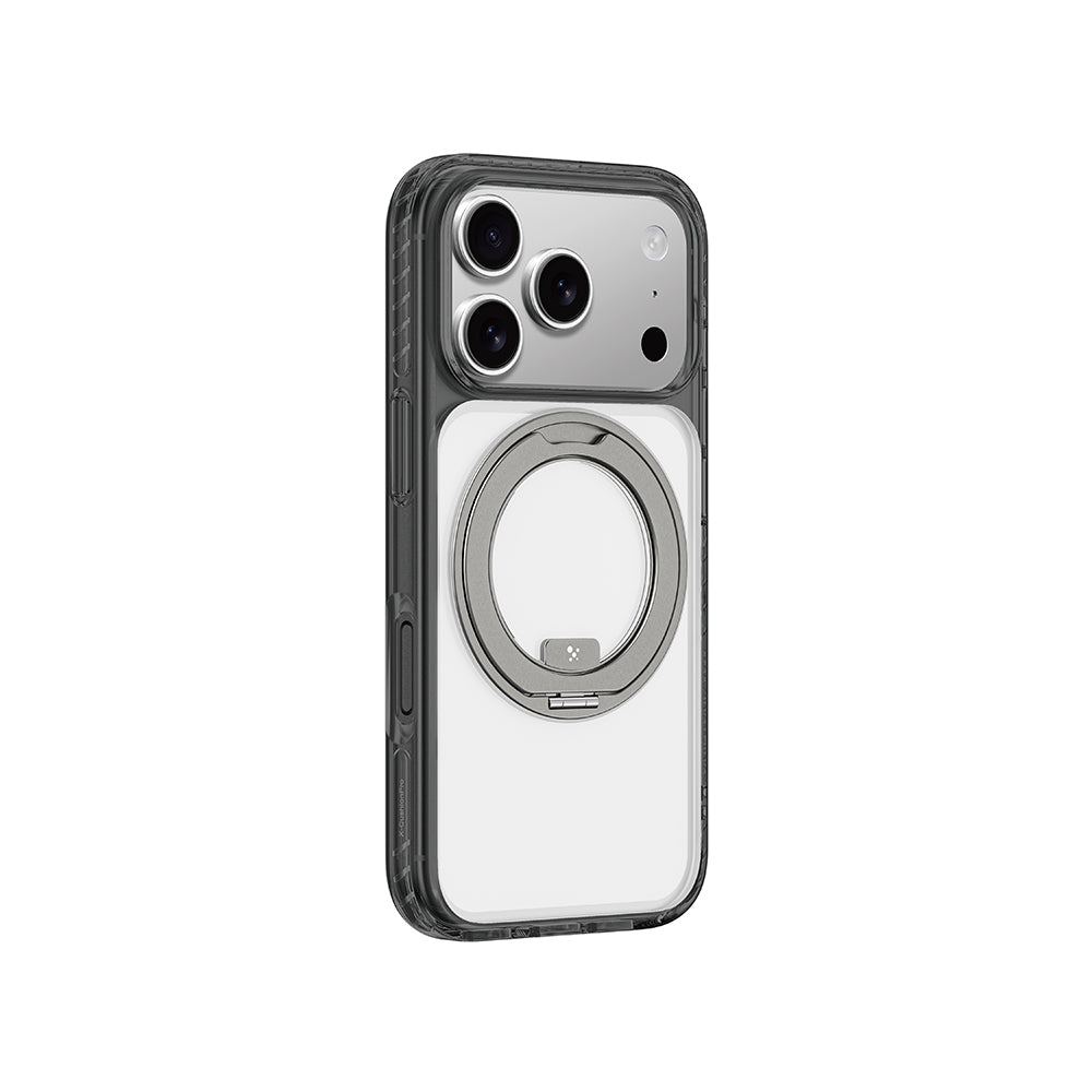 iPhone 17 Pro Kılıf M-Safe Şarj Özellikli Airbag Tasarımlı Standlı AmazingThing Titan Pro MagSpin Kılıf