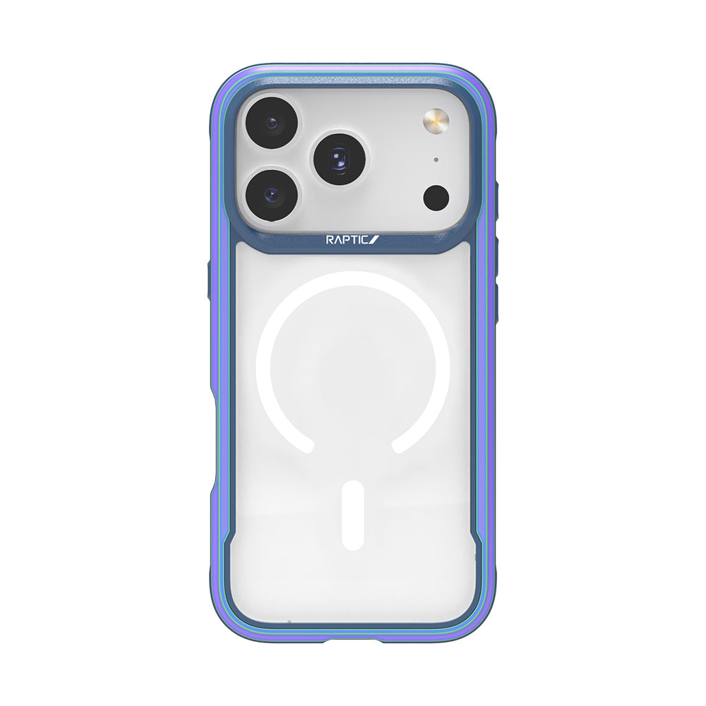 iPhone 17 Pro Kılıf M-safe Şarj Özellikli Airbagli Raptic Shield Serisi Şeffaf Arka Yüzey Kılıf