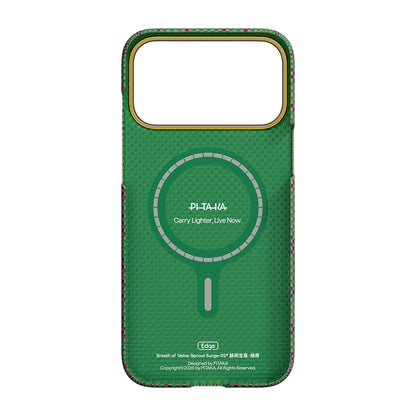 iPhone 17 Pro Kılıf M-safe Şarj Özellikli Aramid Fiber Pitaka Breath of Veins Serisi Kılıf
