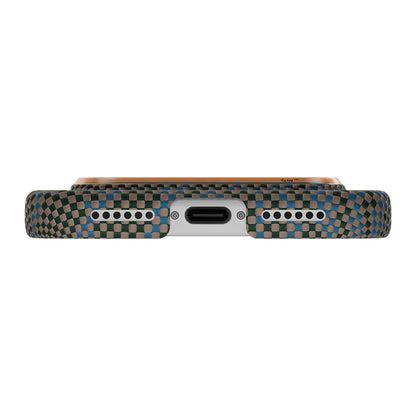 iPhone 17 Pro Kılıf M-safe Şarj Özellikli Aramid Fiber Pitaka Breath of Veins Serisi Kılıf