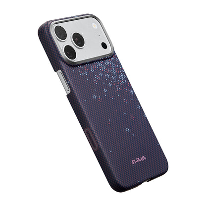 iPhone 17 Pro Kılıf M-safe Şarj Özellikli Aramid Fiber Pitaka Sakura Hours Serisi Kılıf