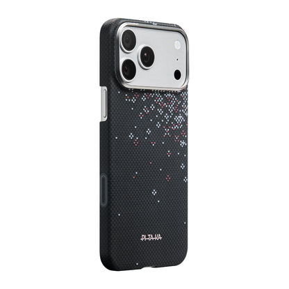 iPhone 17 Pro Kılıf M-safe Şarj Özellikli Aramid Fiber Pitaka Sakura Hours Serisi Kılıf