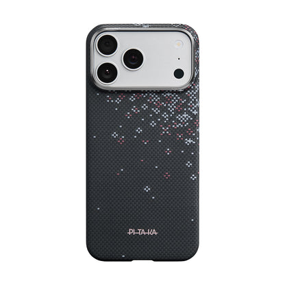 iPhone 17 Pro Kılıf M-safe Şarj Özellikli Aramid Fiber Pitaka Sakura Hours Serisi Kılıf