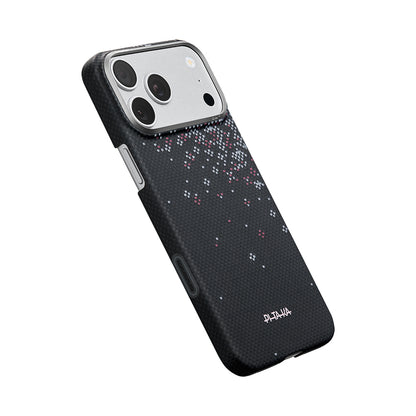 iPhone 17 Pro Kılıf M-safe Şarj Özellikli Aramid Fiber Pitaka Sakura Hours Serisi Kılıf
