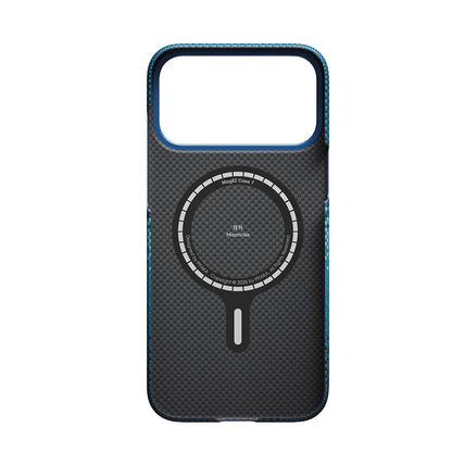 iPhone 17 Pro Kılıf M-safe Şarj Özellikli Aramid Fiber Pitaka Tactile Woven Starpeak Serisi Milky Way Galaxy Kılıf