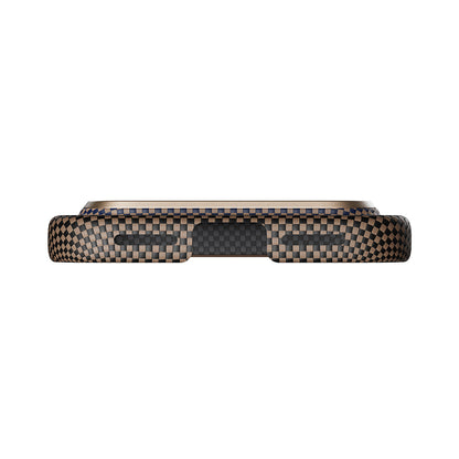 iPhone 17 Pro Kılıf M-safe Şarj Özellikli Aramid Fiber Pitaka Tactile Woven Sunset-Moonrise Serisi Kılıf