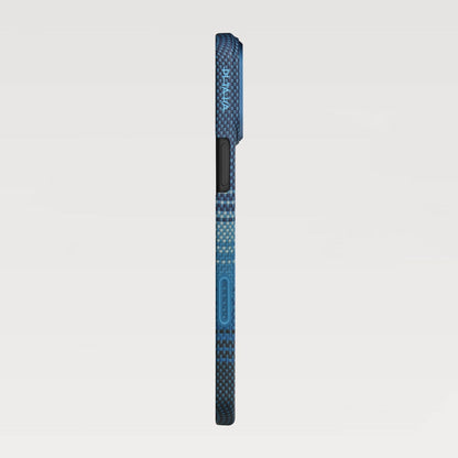 iPhone 17 Pro Kılıf M-safe Şarj Özellikli Aramid Fiber Pitaka Tactile Woven Sunset-Moonrise Serisi Kılıf