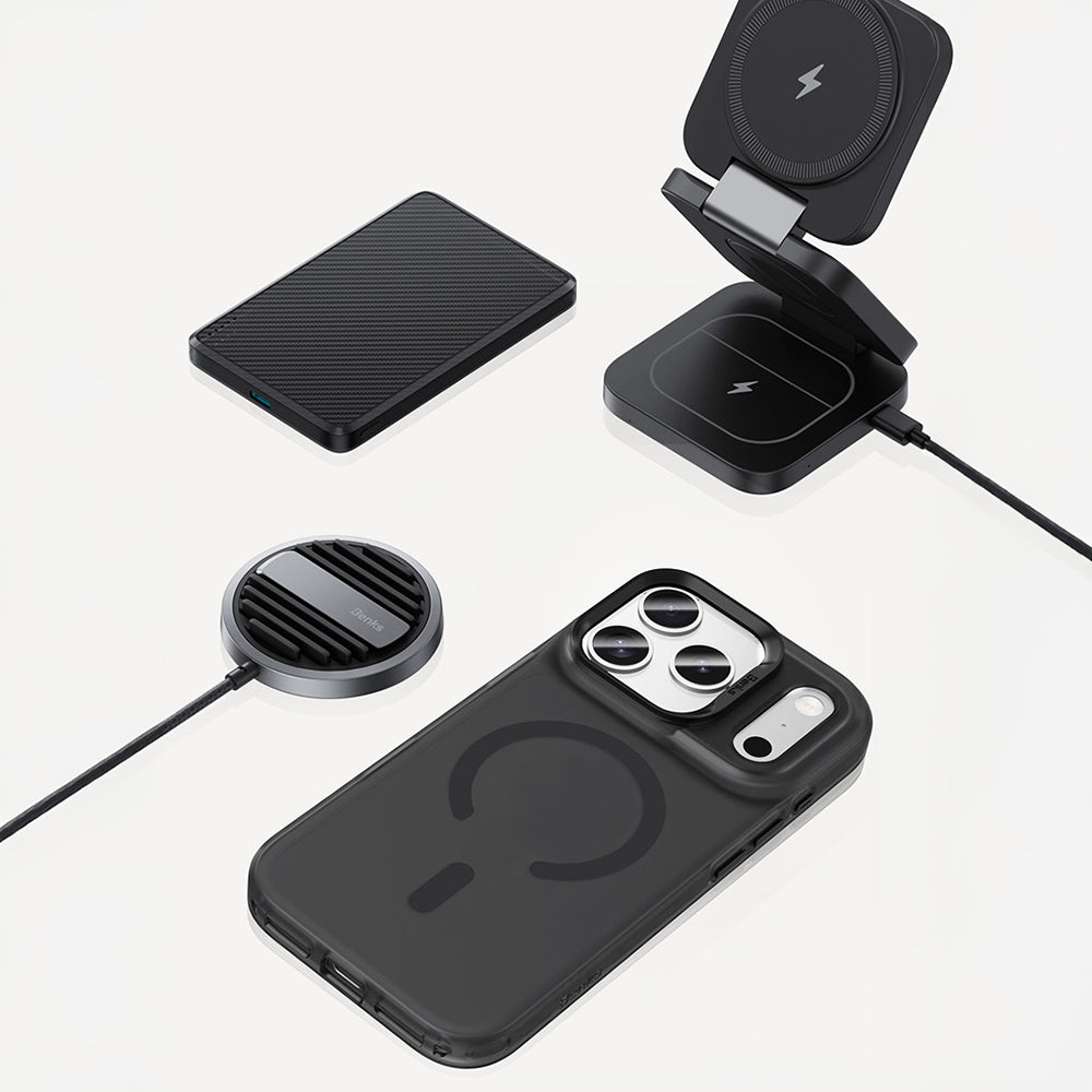 iPhone 17 Pro Kılıf M-Safe Şarj Özellikli Benks C-Magnet Lucid Armor Kılıf