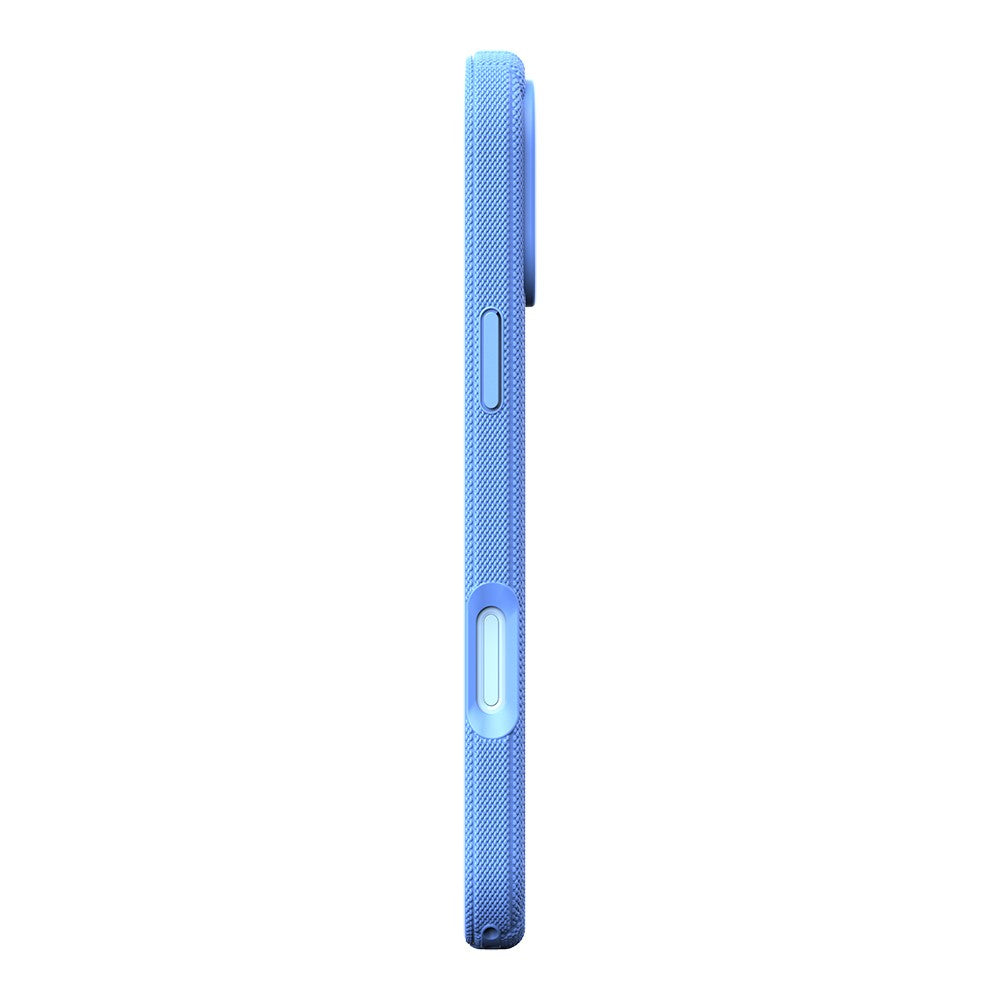 iPhone 17 Pro Kılıf M-Safe Şarj Özellikli Çizgi Desenli Kumaş Dokulu Zore Paris Lorin Kılıf