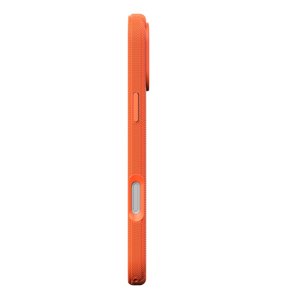 iPhone 17 Pro Kılıf M-Safe Şarj Özellikli Çizgi Desenli Kumaş Dokulu Zore Paris Lorin Kılıf