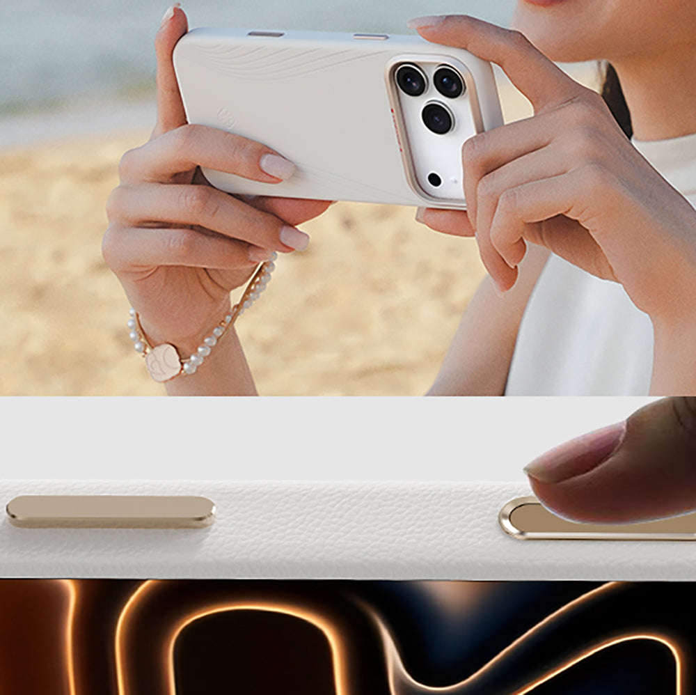 iPhone 17 Pro Kılıf M-Safe Şarj Özellikli Çizgili Udemos Freedom Serisi Kılıf