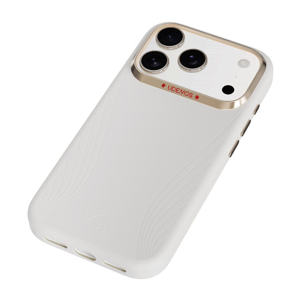 iPhone 17 Pro Kılıf M-Safe Şarj Özellikli Çizgili Udemos Freedom Serisi Kılıf