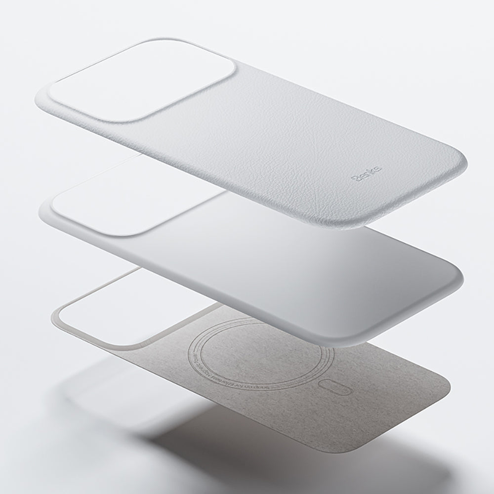 iPhone 17 Pro Kılıf M-safe Şarj Özellikli Çizilmeye Dayanıklı Benks VitaPro Serisi PU Deri Kılıf