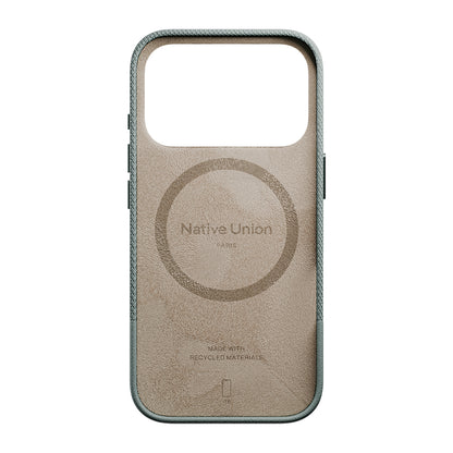 iPhone 17 Pro Kılıf M-safe Şarj Özellikli Deri Dokulu Native Union RE Classic Serisi Kılıf
