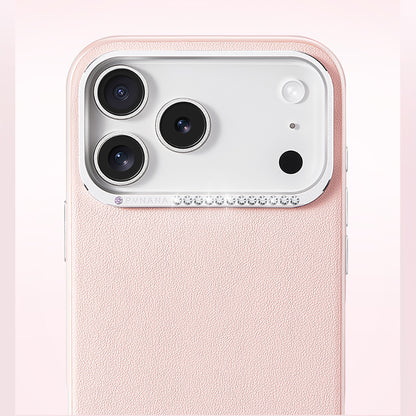 iPhone 17 Pro Kılıf M-safe Şarj Özellikli Deri Tasarımlı Pynana Starry Serisi Kılıf