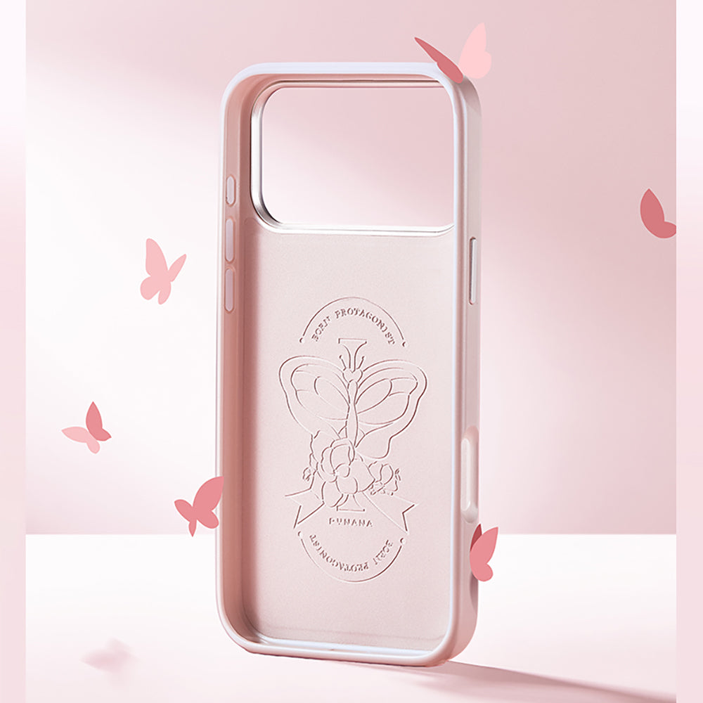 iPhone 17 Pro Kılıf M-safe Şarj Özellikli Deri Tasarımlı Pynana Starry Serisi Kılıf