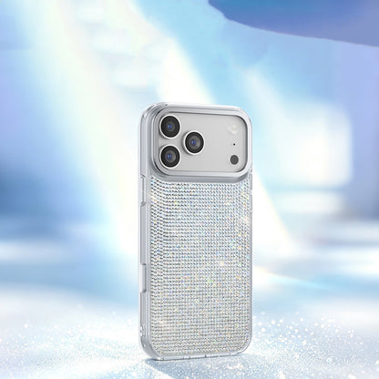 iPhone 17 Pro Kılıf M-Safe Şarj Özellikli El İşlemeli Swarovski Taşlı Zore Paris Riva Sert PC Kılıf