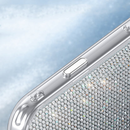 iPhone 17 Pro Kılıf M-Safe Şarj Özellikli El İşlemeli Swarovski Taşlı Zore Paris Riva Sert PC Kılıf