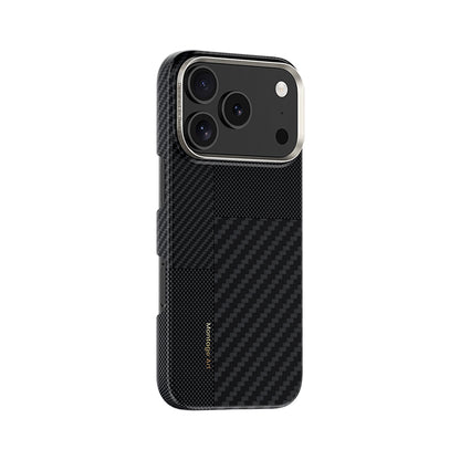 iPhone 17 Pro Kılıf M-safe Şarj Özellikli Karbon Fiber Benks Montage ArmorAir Kevlar Kılıf