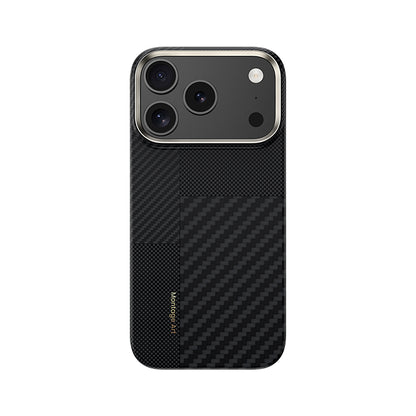 iPhone 17 Pro Kılıf M-safe Şarj Özellikli Karbon Fiber Benks Montage ArmorAir Kevlar Kılıf