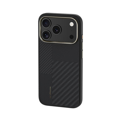 iPhone 17 Pro Kılıf M-safe Şarj Özellikli Karbon Fiber Benks Montage Hybrid ArmorPro Kevlar Kılıf