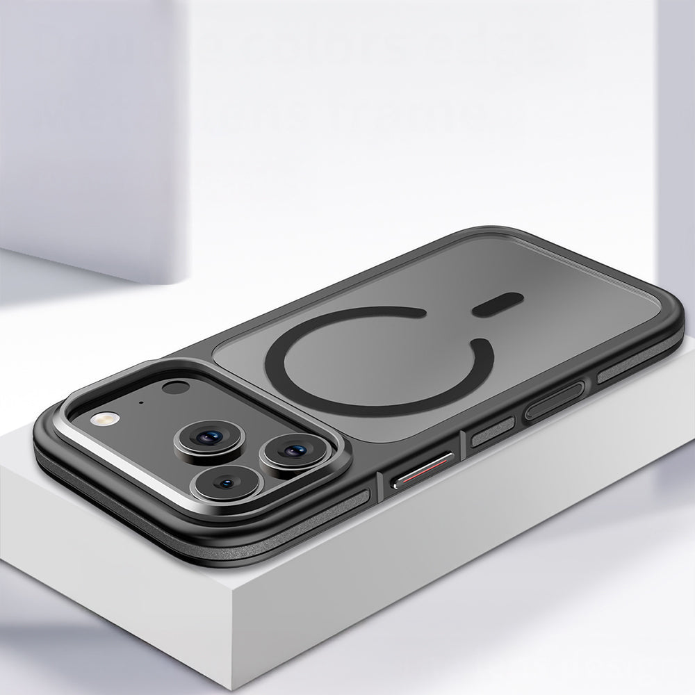 iPhone 17 Pro Kılıf M-safe Şarj Özellikli Mat Görünümlü Wlons Vevo Kılıf