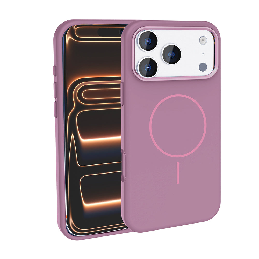 iPhone 17 Pro Kılıf M-Safe Şarj Özellikli Metal Kamera Çerçeveli Zore Edi Silikon Kılıf