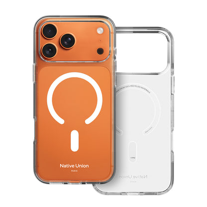 iPhone 17 Pro Kılıf M-safe Şarj Özellikli Native Union RE Clear Serisi Kılıf