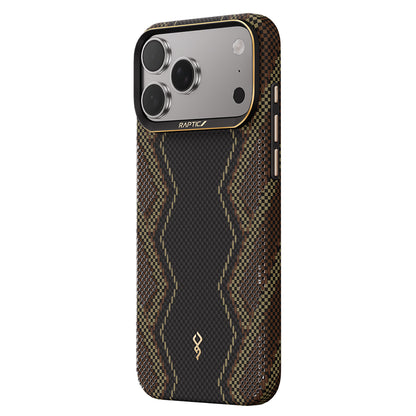 iPhone 17 Pro Kılıf M-safe Şarj Özellikli Raptic Aramid Skin Scepter Serisi Kılıf