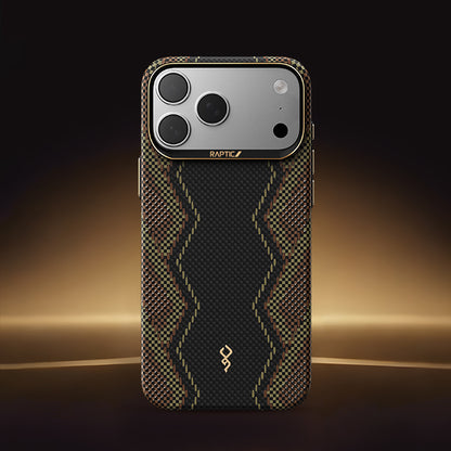 iPhone 17 Pro Kılıf M-safe Şarj Özellikli Raptic Aramid Skin Scepter Serisi Kılıf