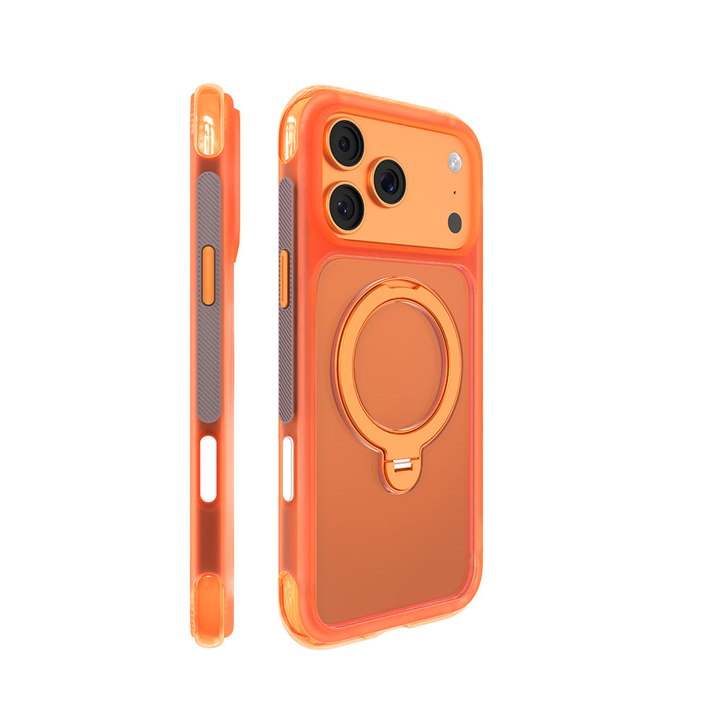 iPhone 17 Pro Kılıf M-safe Şarj Özellikli Standlı Airbag Tasarımlı Mutural Air Shield Serisi Kılıf