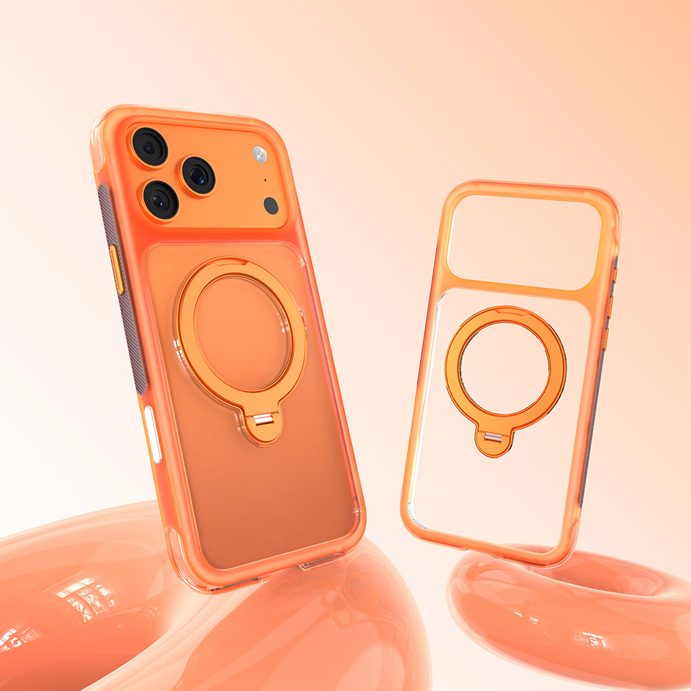 iPhone 17 Pro Kılıf M-safe Şarj Özellikli Standlı Airbag Tasarımlı Mutural Air Shield Serisi Kılıf