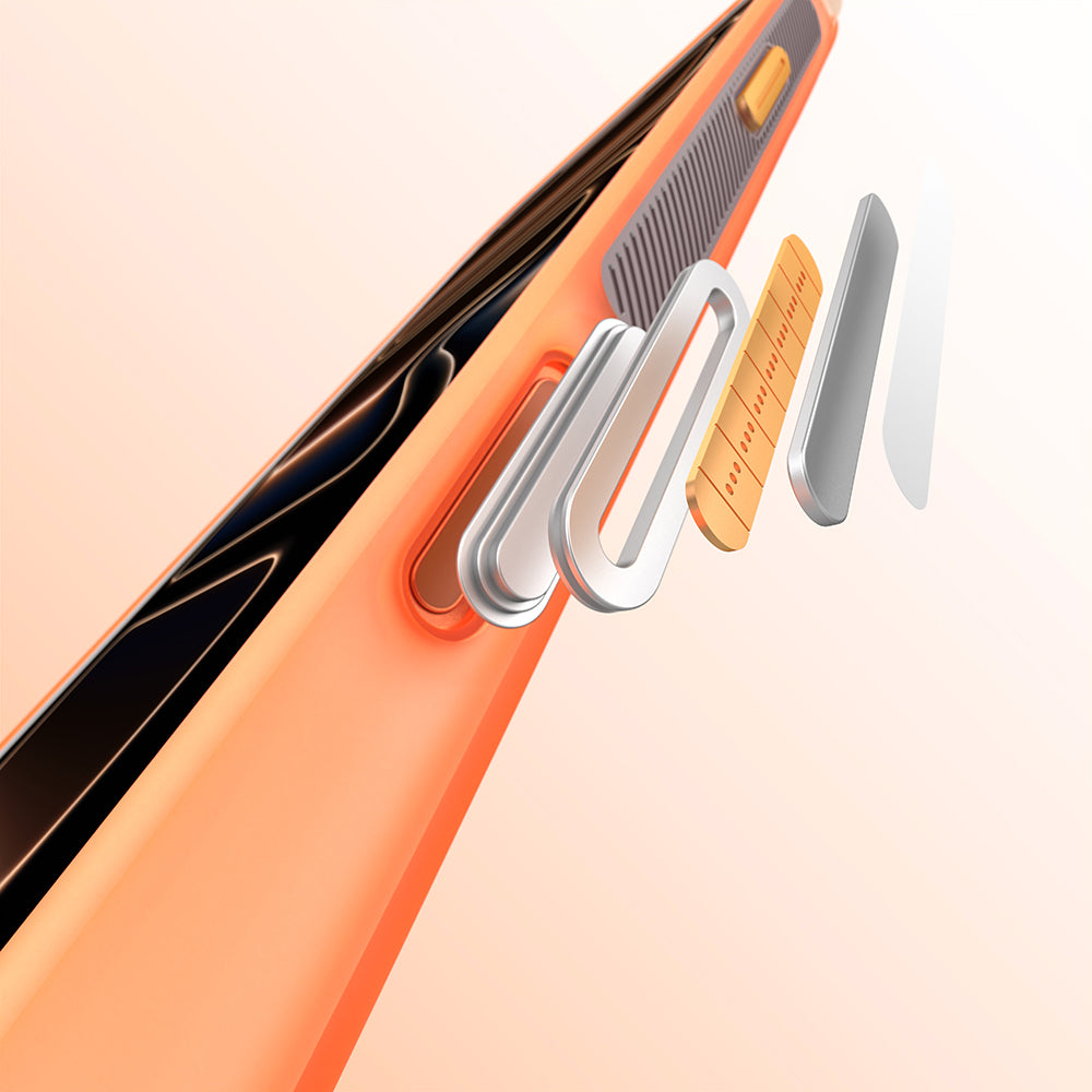 iPhone 17 Pro Kılıf M-safe Şarj Özellikli Standlı Airbag Tasarımlı Mutural Air Shield Serisi Kılıf