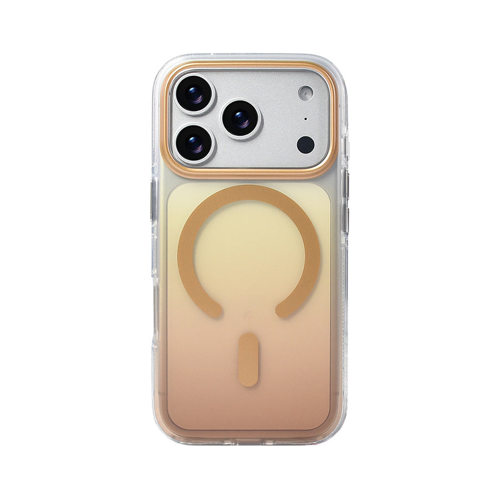 iPhone 17 Pro Kılıf M-safe Şarj Özellikli Transparan Renk Geçişli Zore Toros Kılıf