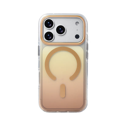 iPhone 17 Pro Kılıf M-safe Şarj Özellikli Transparan Renk Geçişli Zore Toros Kılıf
