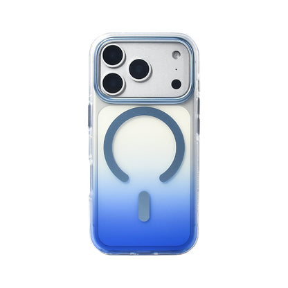 iPhone 17 Pro Kılıf M-safe Şarj Özellikli Transparan Renk Geçişli Zore Toros Kılıf