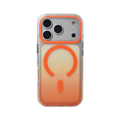 iPhone 17 Pro Kılıf M-safe Şarj Özellikli Transparan Renk Geçişli Zore Toros Kılıf