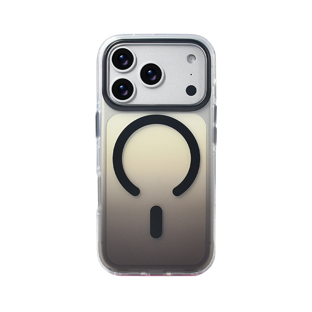 iPhone 17 Pro Kılıf M-safe Şarj Özellikli Transparan Renk Geçişli Zore Toros Kılıf