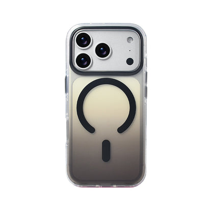 iPhone 17 Pro Kılıf M-safe Şarj Özellikli Transparan Renk Geçişli Zore Toros Kılıf