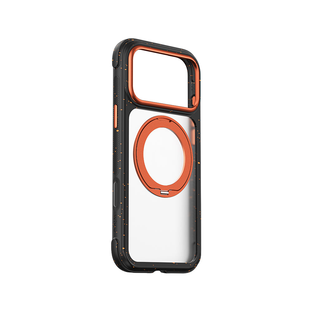 iPhone 17 Pro Kılıf M-safe Şarj Özellikli Wiwu AA-203 AeroArmor Ultra Serisi Airbag Tasarımlı Standlı Kılıf