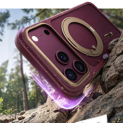 iPhone 17 Pro Kılıf M-safe Şarj Özellikli Wiwu AA-203 AeroArmor Ultra Serisi Airbag Tasarımlı Standlı Kılıf