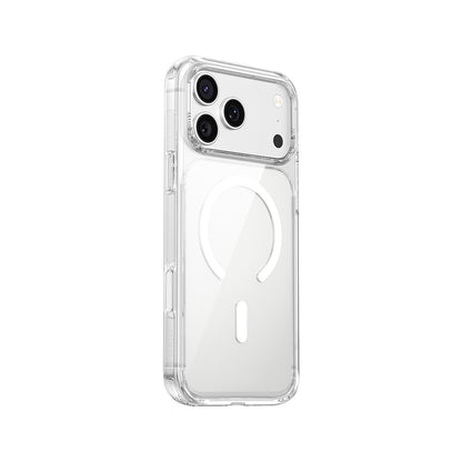 iPhone 17 Pro Kılıf M-safe Şarj Özellikli Wiwu CS-202 Crystal Shield Pro Serisi Anti Yellowing Sert PC Kılıf