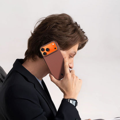 iPhone 17 Pro Kılıf M-safe Şarj Özellikli Wiwu DCC-208 Aramid Armor Kılıf